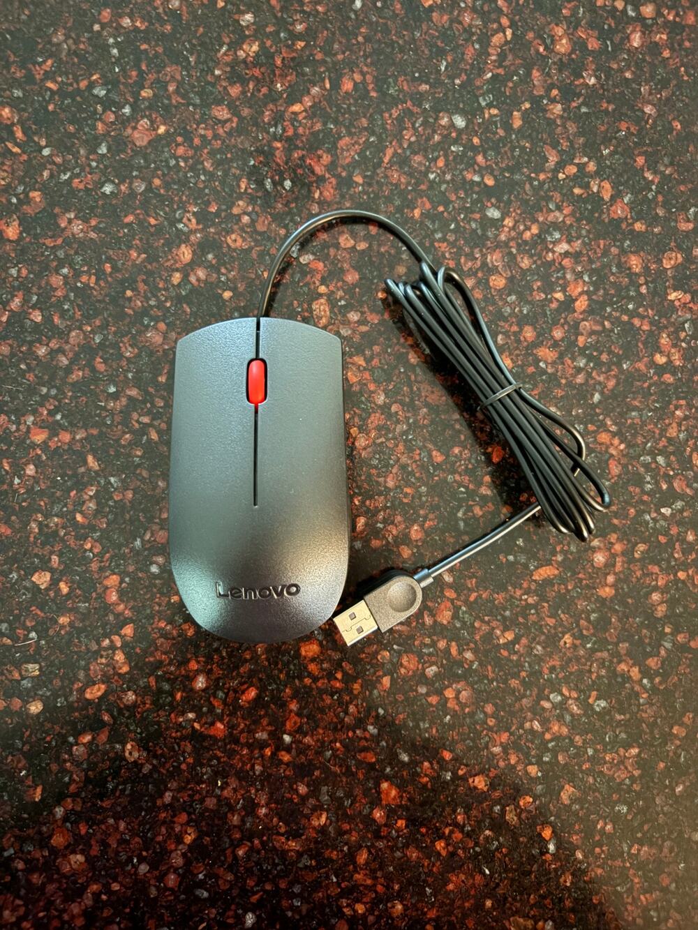 Logitech Black and Red Wired Mouse
